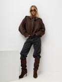 Kurtka bomber VELVET brown