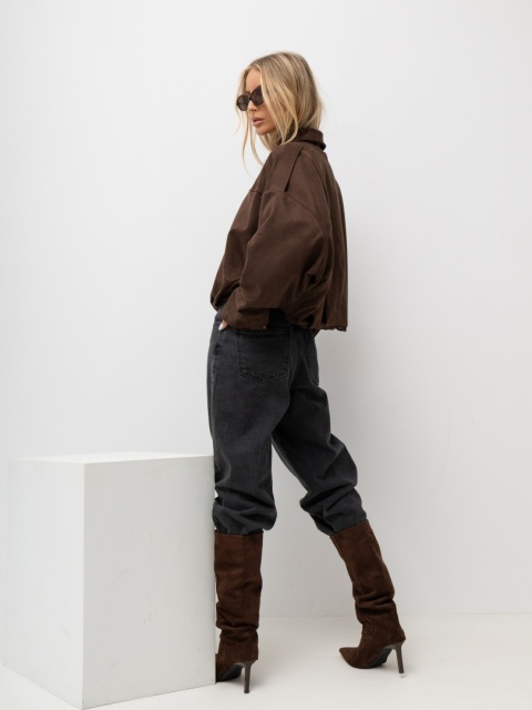 Kurtka bomber VELVET brown