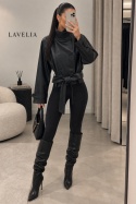 Kurtka LUXE z kołnierzem o skróconym kroju | bordo, czerń, brąz