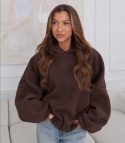 ocieplana bluza MUA BAGGY | szary, brąz