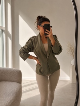 zamszowa kurtka SOHO khaki